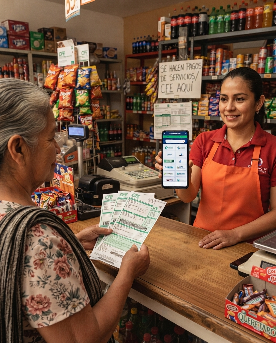 Cobro de servicios en tienda usando la plataforma